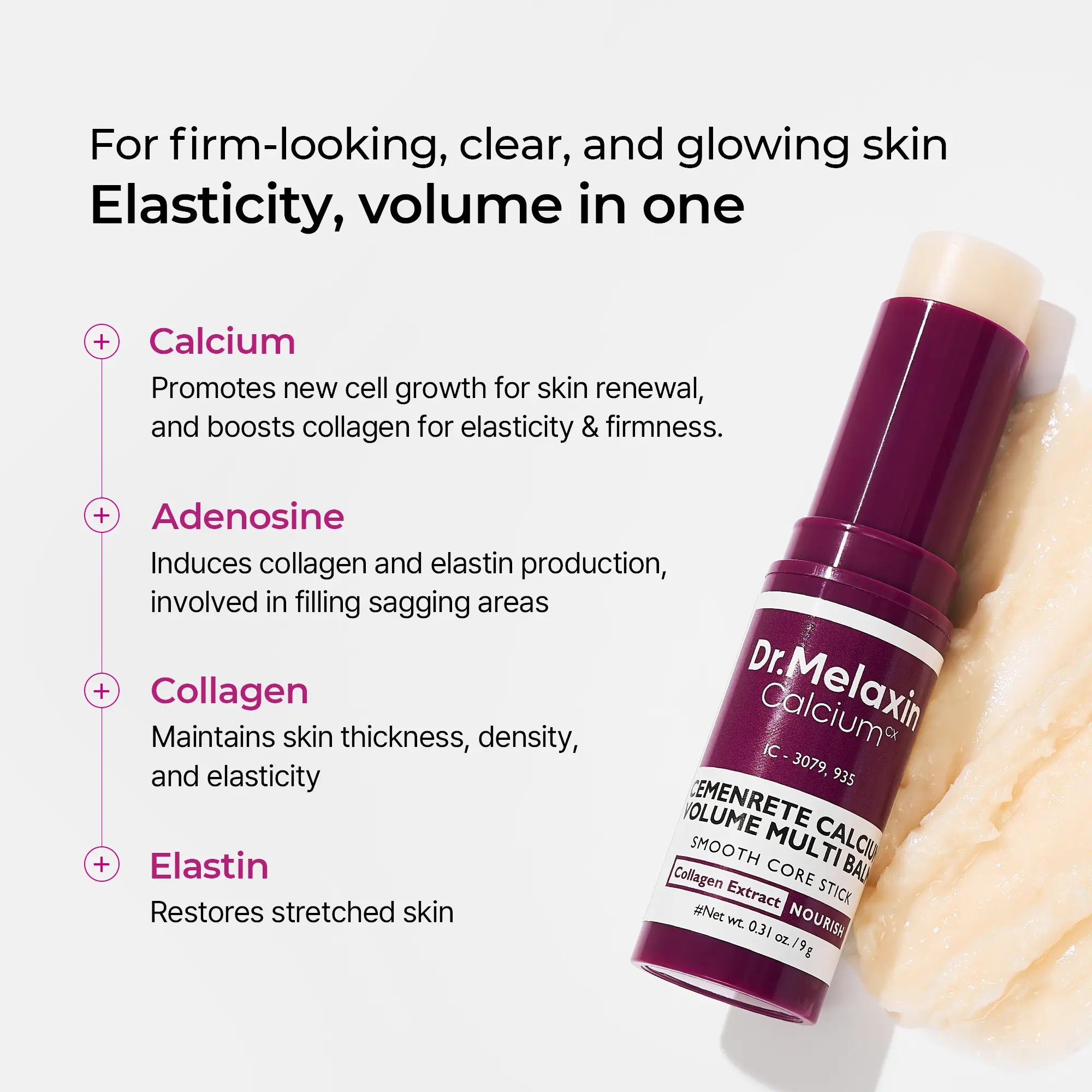 [Dr.Melaxin Official] Cemenrete Calcium Multi Balm Eye Care Routine Korean Skin Care Anti-Aging Cosmetics Eye Care Eye Stick 9G